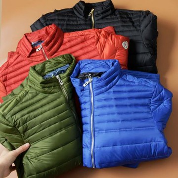 原單剪標！外貿出口尾貨！秋冬男士保暖輕薄立領羽絨服外套夾克男