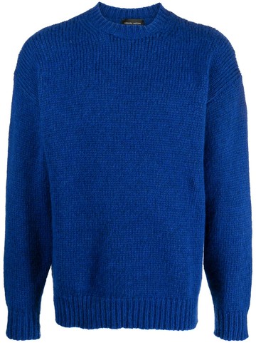 Roberto Collina - long-sleeve knitted jumper - men - Wool/Alpaca Wool/Nylon - 50 - Blue