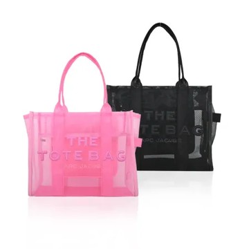 MARC JACOBS The Mesh TOTE 立體LOGO網紗透視托特包-大/多色選