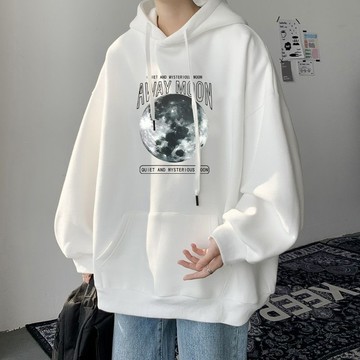 臺灣出貨 外出休閒穿搭 套頭款連帽衛衣 個性印花 男女衕款 秋冬款 加大尺碼M-8XL 學生上課百搭圖案上衣推薦連帽上衣
