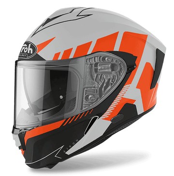 【全罩首選】AIROH SPARK #8 消光灰橘 全罩式安全帽