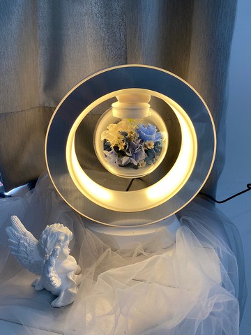 日本永生花/懸浮花燈藍芽音響/無線充電 多款色系玫瑰 情人節禮物