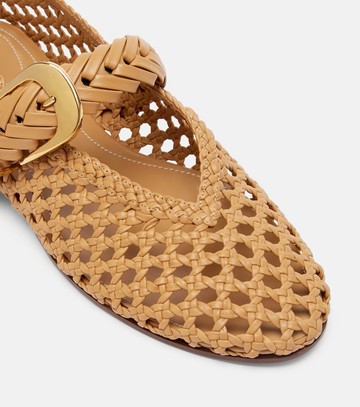 Zimmermann Alchemy woven leather Mary Jane flats