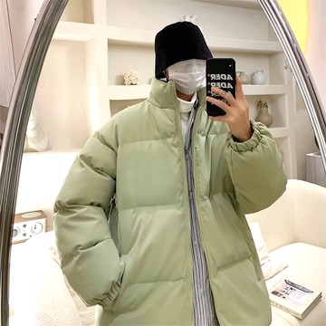 【AMERO】男裝 女裝 立領麵包外套 鋪棉 素面 情侶裝