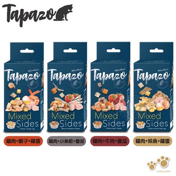 【Tapazo特百滋】4盒組 貓用絕配凍乾佐餐杯 7克/5入1盒 貓零食 貓凍乾 貓凍乾 貓零食 寵物凍乾 寵物點心