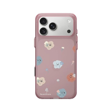 iPhone 17 Pro Max Clear (相機按鈕) 晶醺玫 - Square Studio 方坊 - 小花喜怒哀樂