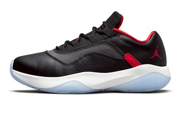 JORDAN 11 CMFT LOW BLACK UNIVERSITY RED WHITE GS