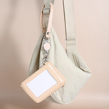 Chuyu 雙面透明票夾零錢包/票卡夾零錢包/雙面卡夾/識別證件套