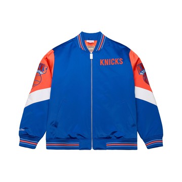M&N NBA THROW IT BACK HEAVYWEIGHT SATIN 厚磅 復古隊徽 棒球外套 尼克隊