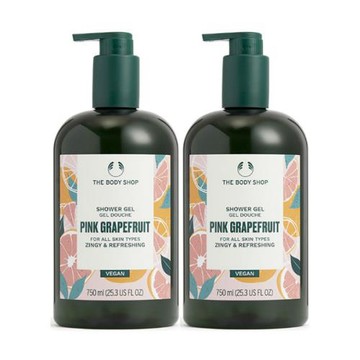 THE BODY SHOP 粉紅葡萄柚活力沐浴膠 750ml*2入組(航空版)