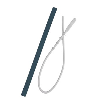 minikoioi 好好喝矽膠吸管3入組 靜謐藍  1組  3支