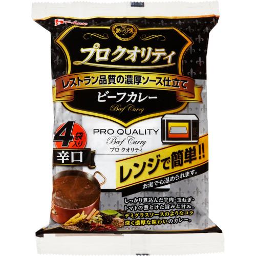 ハウス　プロクオリティ　ビーフカレー　辛口（170g×4袋）