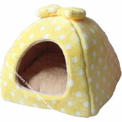 ペットハウス ベッド ドームハウス 犬 猫 小型犬 寝床 可愛い 水玉 ピンク ブルー おしゃれ 花柄 スター イエロー コーヒー色 犬 通販 Lineポイント最大get Lineショッピング