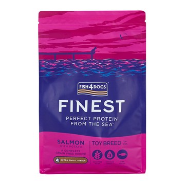 FISH4DOGS 海洋之星 鮭魚 超小顆粒 1.5kg 玩具犬  海鮮  1袋