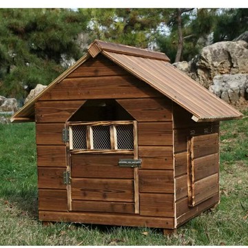 免運 戶外寵物窩室外狗窩狗籠 四季通用木制狗窩  實木狗屋 戶外狗窩戶外防雨寵物窩大型狗窩