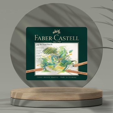 Faber-Castell PITT粉彩色鉛筆24色鐵盒裝(原廠正貨)