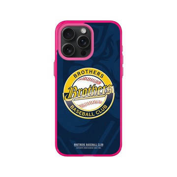 iPhone 15 Pro Max Clear 粉漾桃 - 職棒-中信兄弟 Brothers - 美式風格