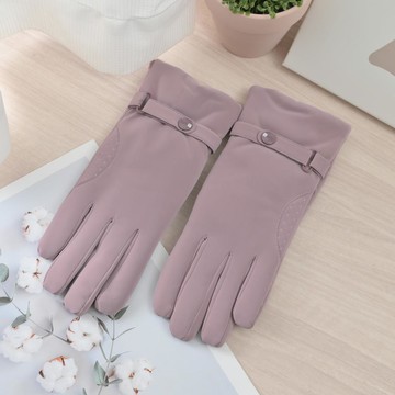 防水防風觸控手套-簡約小鈕扣-顏色隨機出貨
