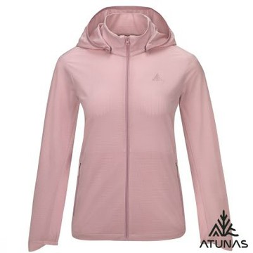 【ATUNAS 歐都納】女款精彩隨行輕薄風衣外套(A2GA2607W淺粉/抗UV防曬/透氣/戶外/休閒旅遊/日常穿搭)