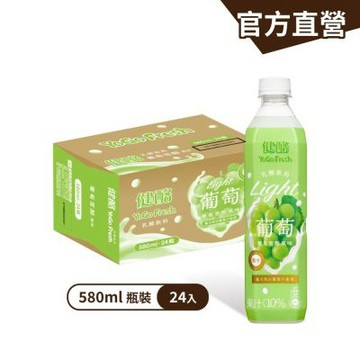 【金車/伯朗】健酪乳酸飲料-葡萄雪酪風味 580mlx24瓶/箱
