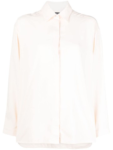 A.P.C. - button-up silk shirt - women - Silk - 40 - Neutrals