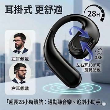 Fit Q66 長效待機藍芽耳機(25~30小時)黑色