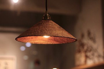 沐明  柳杉木吊燈