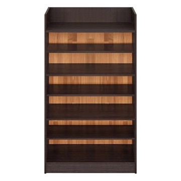 HOPMA 合馬家具 艾爾鞋櫃 歐盟E1高密度塑合板 寬60X 深32 X 高110cm 台灣生產 DIY商品  黑胡桃配拼版柚木  7層