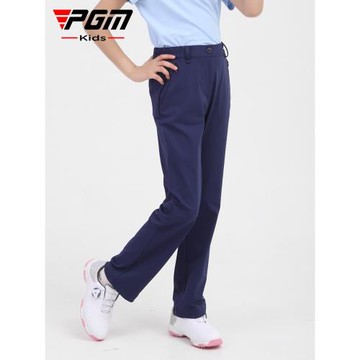 (免運)PGM女童高爾夫服裝青少年運動長褲秋季運動球褲速干兒童彈力褲子