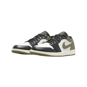 Nike Air Jordan 1 Low 橄欖綠黑 經典 復古 低筒 休閒鞋 男鞋 553558-092