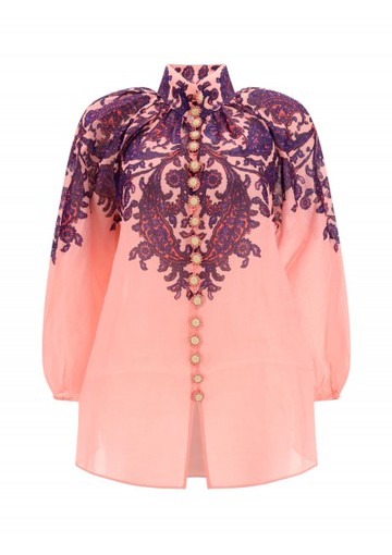 Zimmermann - Tiggy Shirt - Womens - Pink