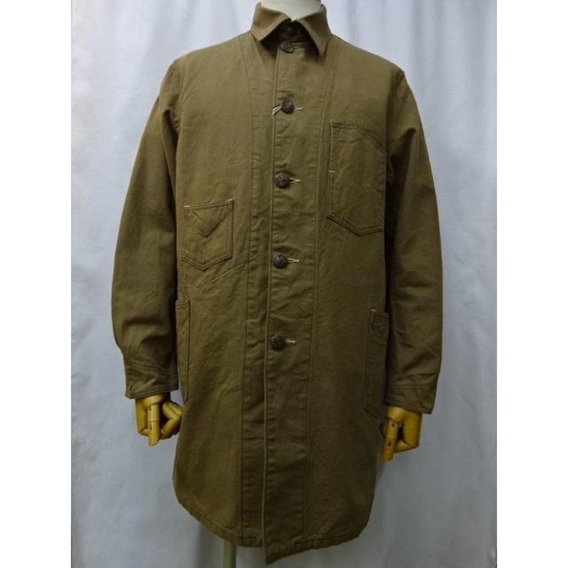 シュガーケーン SUGAR CANE FICTION ROMANCE 10oz. KHAKI DUCK WORK COAT SC15522-431A  ONE WASH（BROWN）ダックワークコート | LINEブランドカタログ