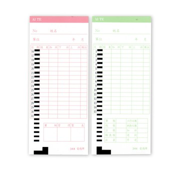 愛德牌 攷勤表 優美打卡片 打卡紙 100入/包  344【APP滿額下單10%點數(單一帳號最高1000點)】4/30止