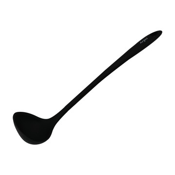 雅緻矽膠湯杓-加長-39cm-黑色-2支