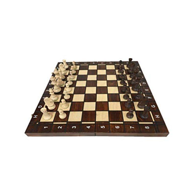 ポーランド製 ハンドメイド・チェスセット Wegiel Chess No.4   チェッカー   バックギャモン （チェス No.4   C