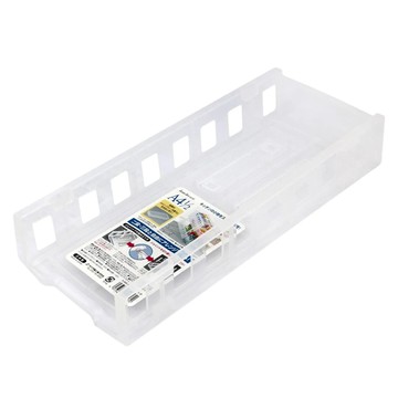 Sanada Seiko 長型置物架  透明  14.4 x 34 x 6cm  1入