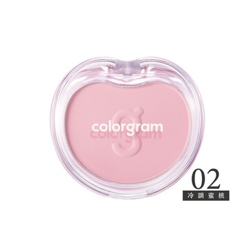 colorgram可麗格朗 裸感棉花腮紅餅-02冷調蜜桃