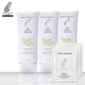 IRIYA伊麗雅免沖洗乳木果潤澤護髮精華乳三入150ML(加贈髮膜試用包)