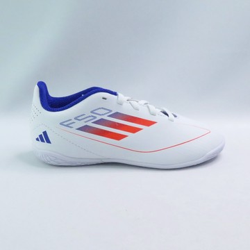 adidas IF1392 F50 Club IN J 中大童 足球鞋 室內 平底 白【iSport愛運動】