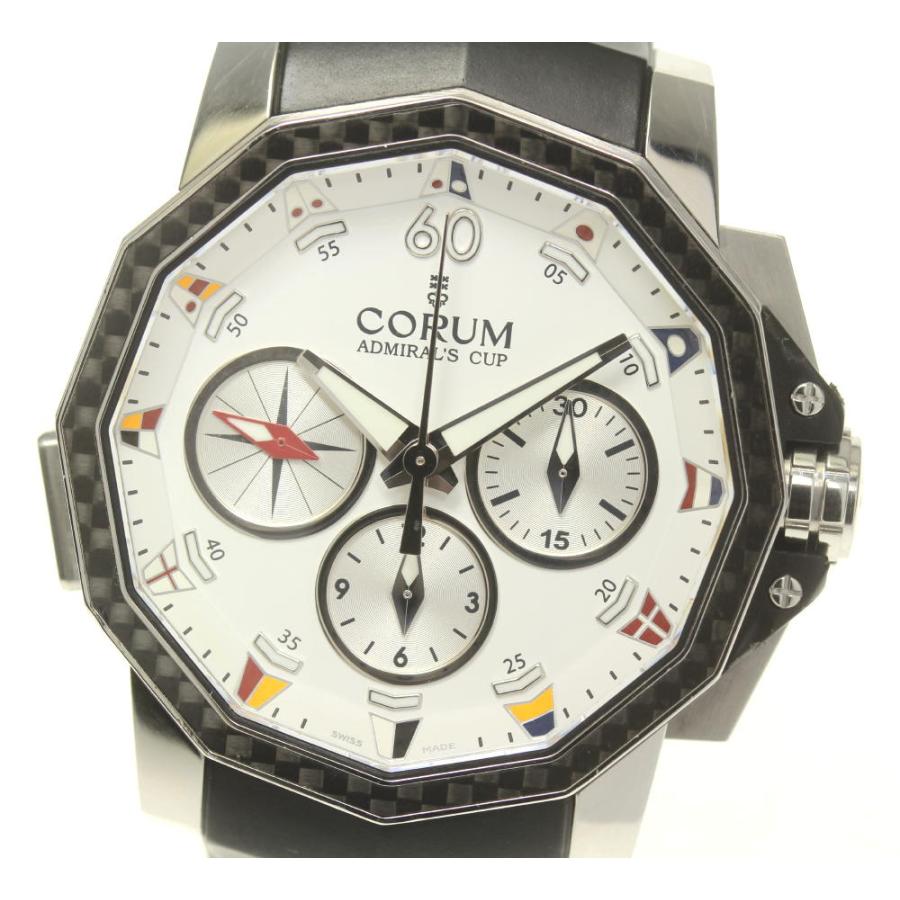 ☆良品【CORUM】コルム アドミラルズカップ クロノグラフ 01.0035 自動巻き メンズ | LINEブランドカタログ