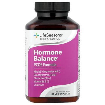 LifeSeasons, Therapeutics, Hormone Balance, PCOS Formula, 150 Veg Capsules