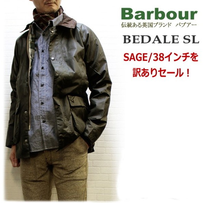Barbour BEDALE SL SAGE 38 バブアー ビデイル 英国製