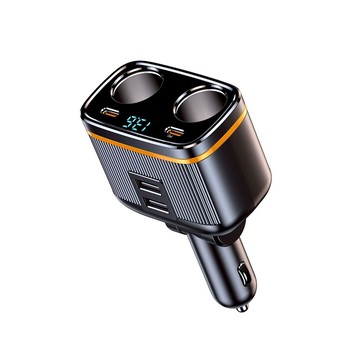 車充 floww PD145W 雙孔車用快充擴充器