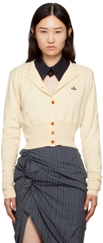 Vivienne Westwood 灰白色 Bea Cropped 开衫
