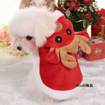 寵物衣服 麋鹿披風 可愛狗衣服 變身裝 貓衣服-Misaki精品