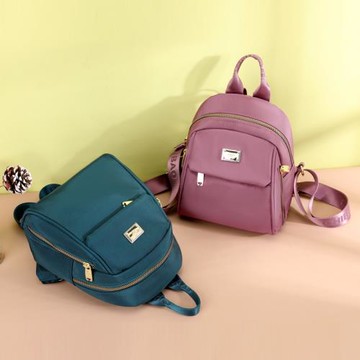 時尚網紅女士雙肩貝殼包大容量休閑牛津布包上班逛街休閑旅行背包