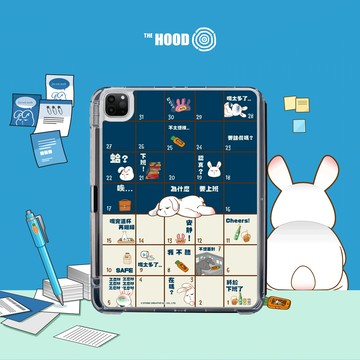 星期一的布魯斯 - 上班生活棋盤格iPad Pro / Air6 / Mini7 2024 可拆式防摔/智慧型防摔保護套