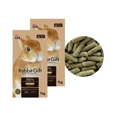 GEX 挑草兔全營養高纖糧 1kg/包 兩包組