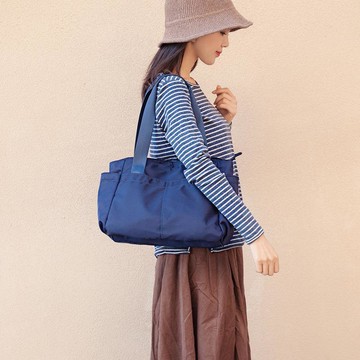 大容量托特包大方包女 大容量防水女包純色手提托特包復古手拎包休閑單肩挎包上班多袋包