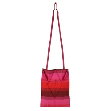 ISSEY MIYAKE 三宅一生 ME系列 漸層條紋褶紋斜背包-紅 _廠商直送